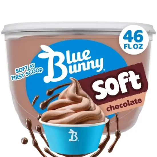 Blue Bunny Soft Chocolate Frozen Dessert - 46 fl oz image {6}