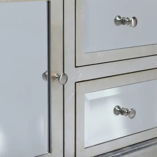 Glam Mirrored Sideboard Silver - Olivia & May image {22}