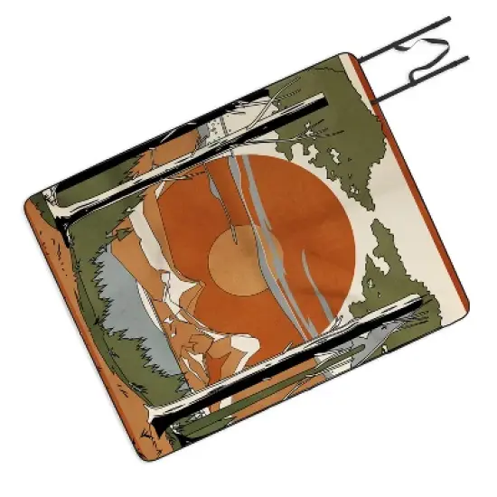 Nadja Wild Abstract Landscape 2 Picnic Blanket - Deny Designs image {3}