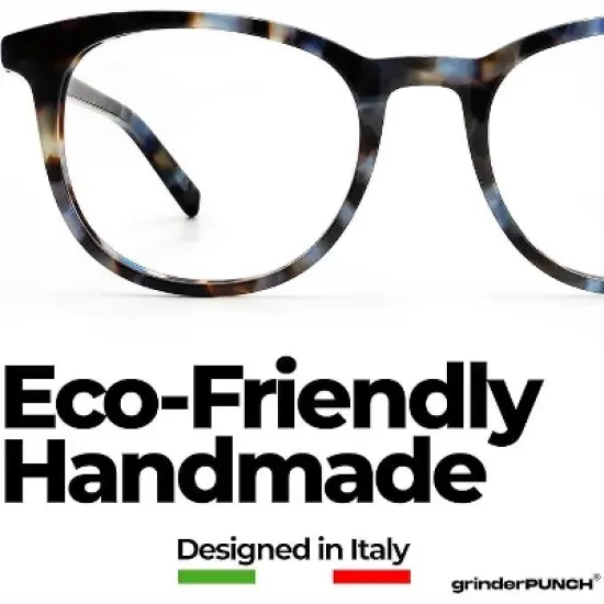 grinderPUNCH Classic Reading Glasses for Women and Men Blue Light Blocking Readers Stylish Readers with Spring Loaded Hinges image {3}