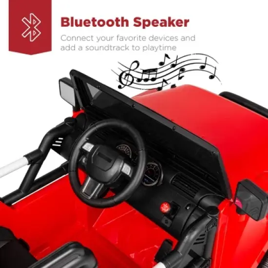 Best Choice Products 12V Kids Ride On Truck Car w/ Remote Control, Spring Suspension, Bluetooth, LED Lights image {5}