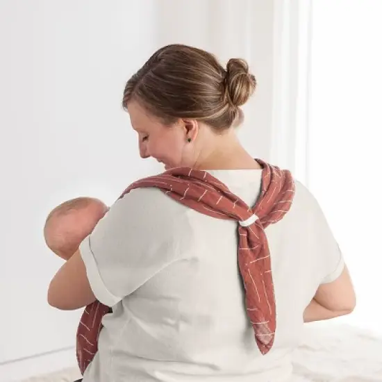 Itzy Ritzy Muslin Breastfeeding Boss Nursing Cover - Rust image {1}