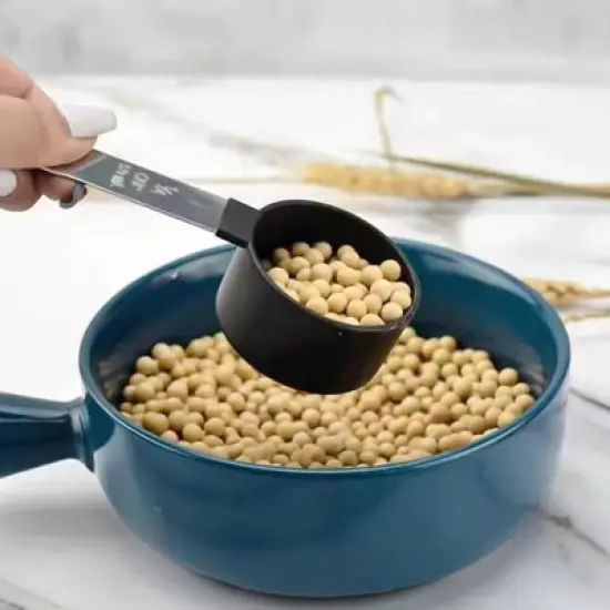 Cheer Collection 10-Piece Measuring Cups & Spoons Set &ndash; Stainless Steel Handles, Nesting Design, Dishwasher Safe, BPA-Free image {4}