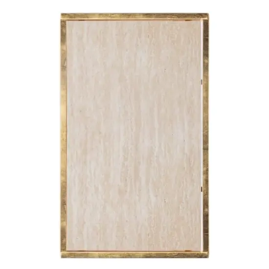 Venwynn Wine Storage Side Table Gold/Gray - Aiden Lane image {7}