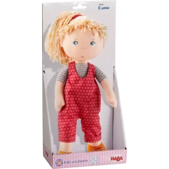 HABA Cassie 12" Machine Washable Soft Doll with Blonde Hair image {10}