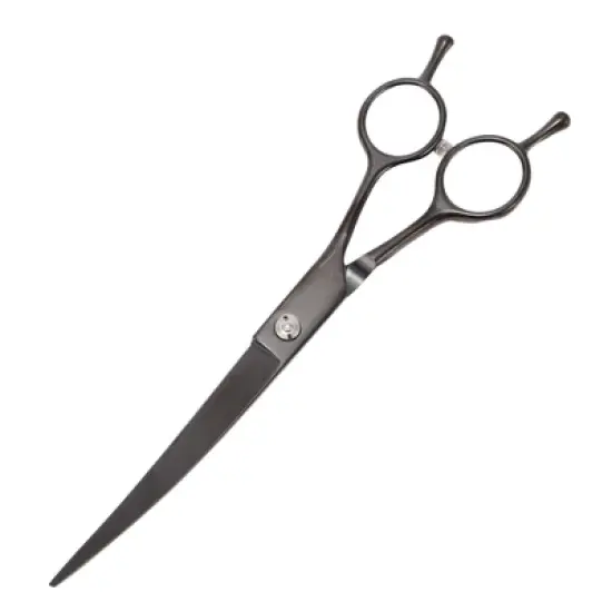 Unique Bargains Downward Curved Clippers Dog Grooming Scissors 7.5inch 1 Pc image {6}