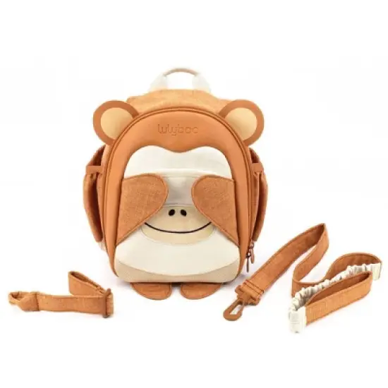 Lulyboo Boo! Monkey Toddler Backpack with Security Harness image {14}