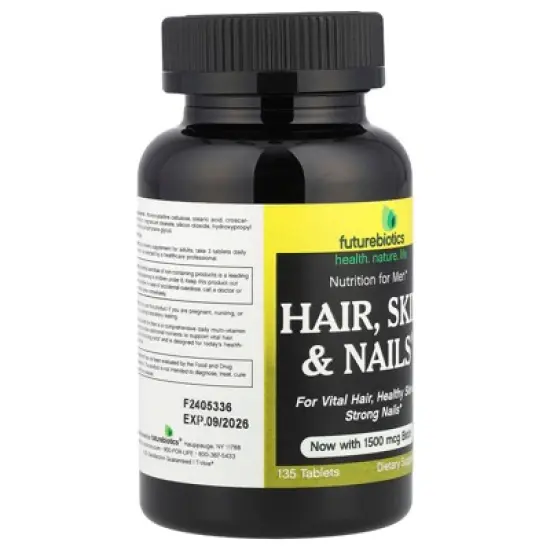 Futurebiotics Nutrition For Men&trade;, Hair, Skin & Nails&reg;, 135 Tablets image {3}