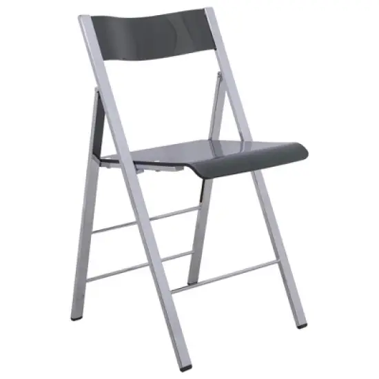 LeisureMod Menno Folding Dining Chair with Stainless Steel Frame, Compact and Durable Design for Kitchen, Balcony, Patio, Garden, Office, or Event Use image {19}