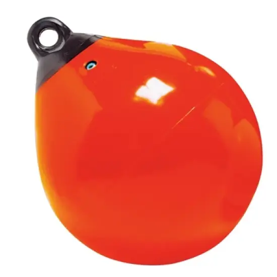 Taylor Made 9" Tuff End Inflatable Vinyl Buoy - Orange - Model 61140 image {4}