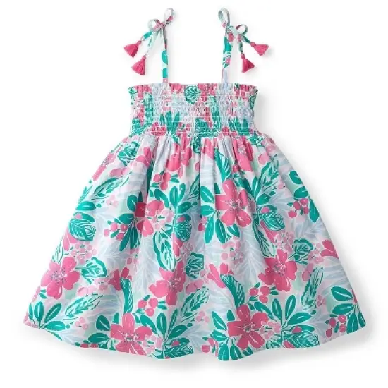 Hope & Henry Girls' Smocked Dress with Tassels, Toddler image {7}