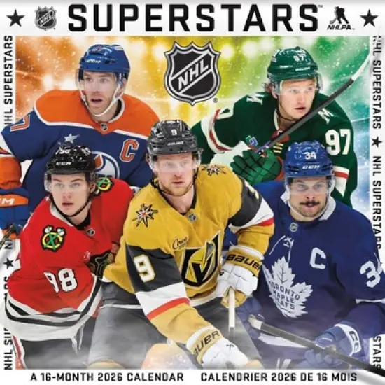 NHL 2026 NHL Superstars Bilingual French12"x12" Wall Calendar image {7}