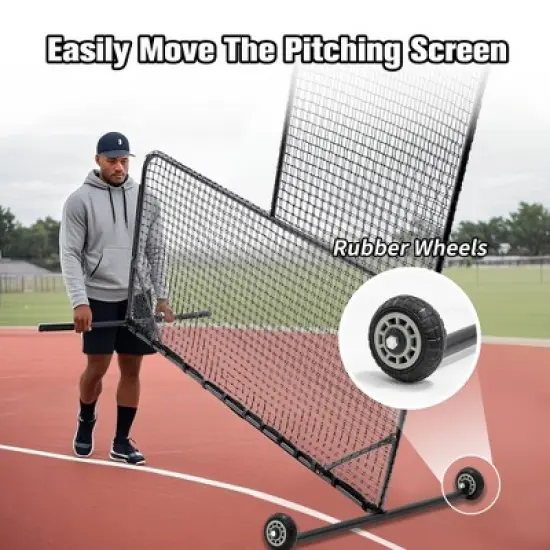 Dexmalle L-Shaped Baseball Net for Batting Cages image {5}