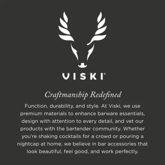 Viski Copper Heavyweight Cocktail Shaker,16.5 oz image {4}