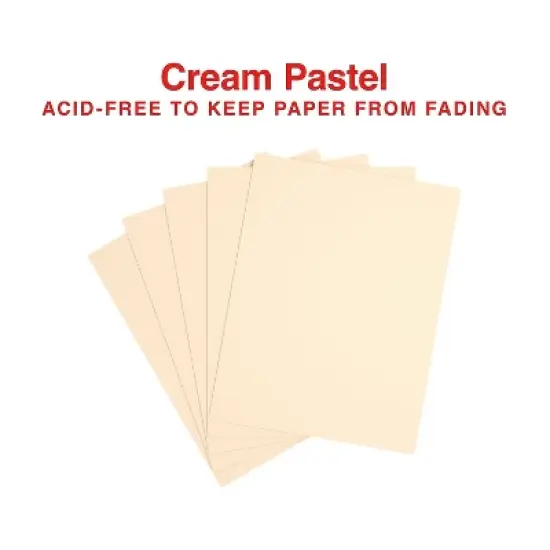 Staples Pastel Colored Copy Paper 8 1/2" x 11" Cream 500/Ream (14789) image {4}