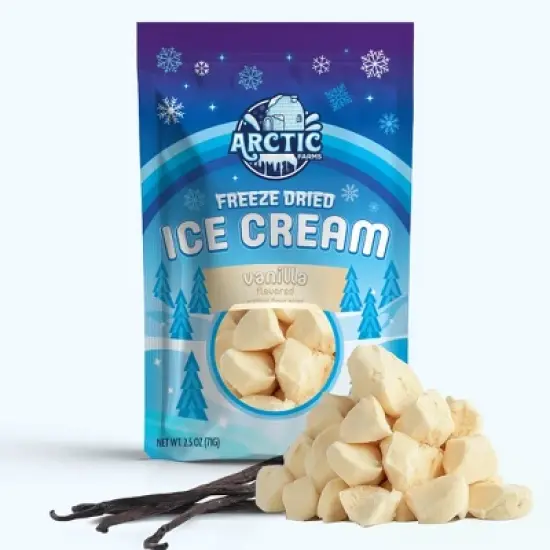 Arctic Farms Freeze Dried Ice Cream That Does Not Melt (Bits) (Vanilla) image {7}
