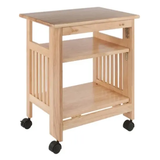 Foldable Printer Stand Natural - Winsome image {13}