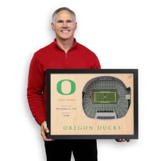 NCAA Oregon Ducks 25-Layer StadiumViews 3D Wall Art image {3}