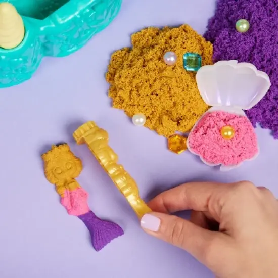 Kinetic Sand Mermaid Crystal Playset image {3}