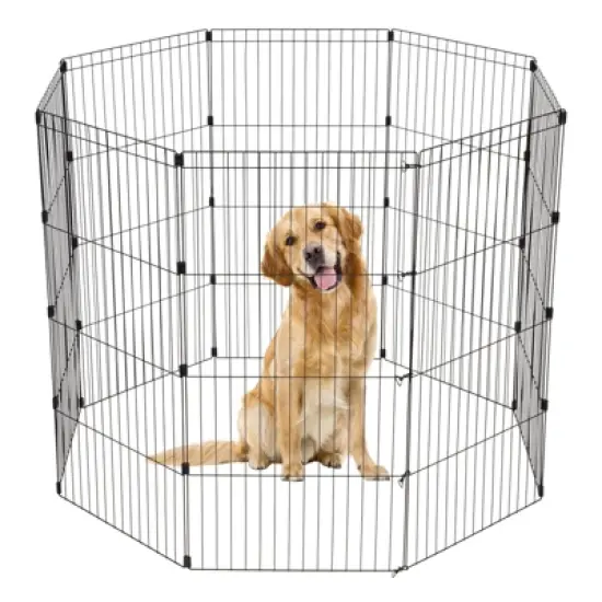 IRIS USA Exercise 8 Panel Wire Metal Pet Playpen for Dog image {11}
