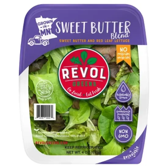 Fresh Revol Greens Sweet Butter and Red Lettuce Blend - 4oz image {3}