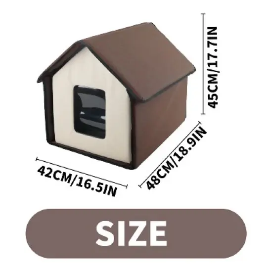 Allforpaws Thermo Kitty Home Outdoor Heated Cat House image {6}