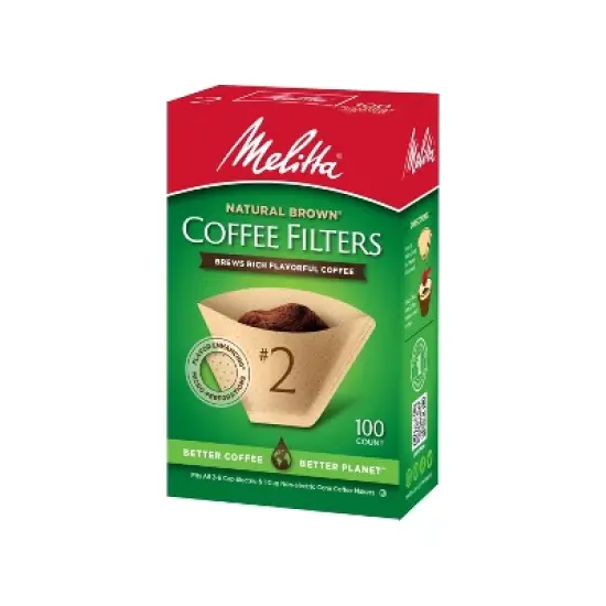 Melitta 100ct Coffee Filters - Natural Brown: Compatible with 4-6 Cup Makers, Disposable Paper image {5}