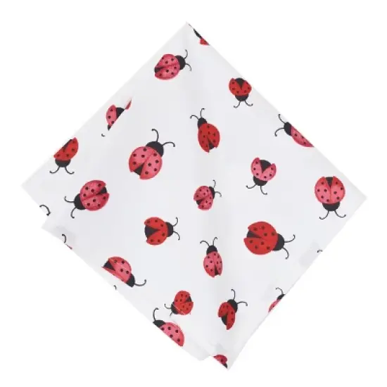 C&F Home Ladybug Pattern Spring Napkin, Set of 6 image {5}