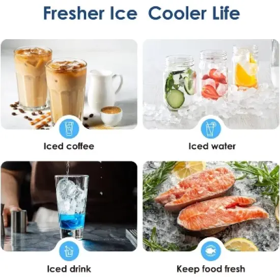 Waterdrop Replacement for GE&reg; Profile Opal Nugget Ice Maker Water Filter,3 Counts image {6}