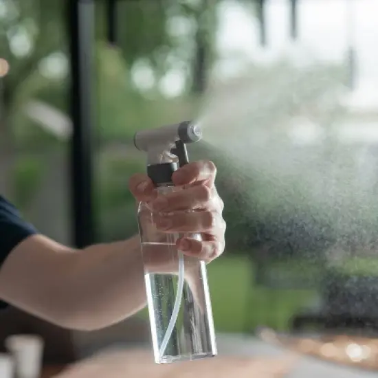 OU Reusable Cleaning Spray Bottle - 16 oz, Adjustable Nozzle & Safety Lock, Multipurpose for Cleaning, Plant Care & Hair image {1}