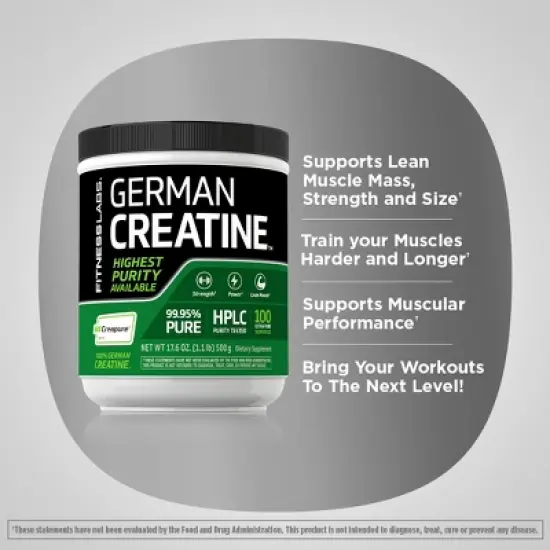 Fitness Labs German Creatine Monohydrate Powder | 1.1 lb image {3}