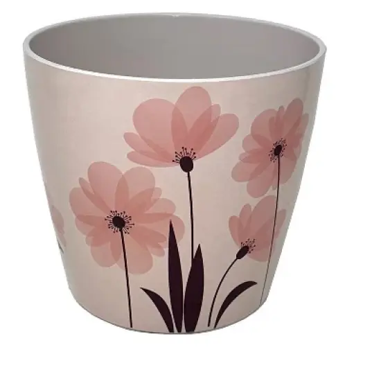 Tierra Garden 7" Round Self-Watering Bamboo Pot image {31}