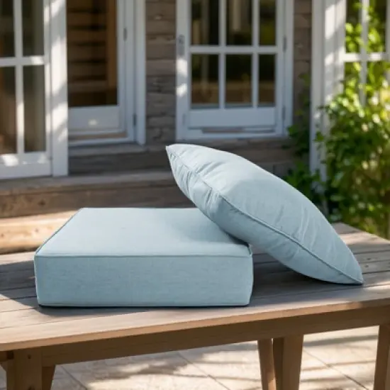 Belord 6" Outdoor Cushion Set, 28D High Density Sponge Replacement Patio Furniture Cushion with Removable Cover, Waterproof & Fade Resistant image {2}