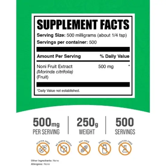 BulkSupplements Noni Fruit Extract Powder image {1}