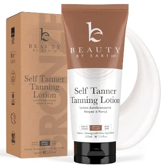 Beauty by Earth Self Tanner Tanning Lotion. 7.5oz image {9}