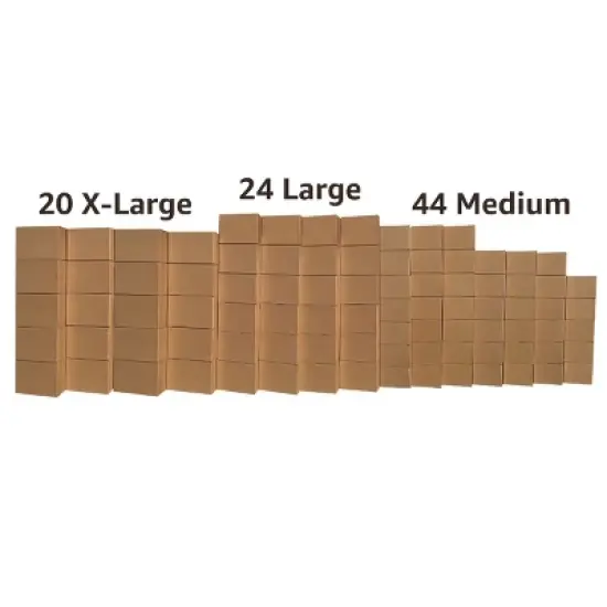 UBMOVE 8 Room Kit 88 Bigger Smart Moving Boxes, Packing Tape, Bubble Roll, and More image {4}