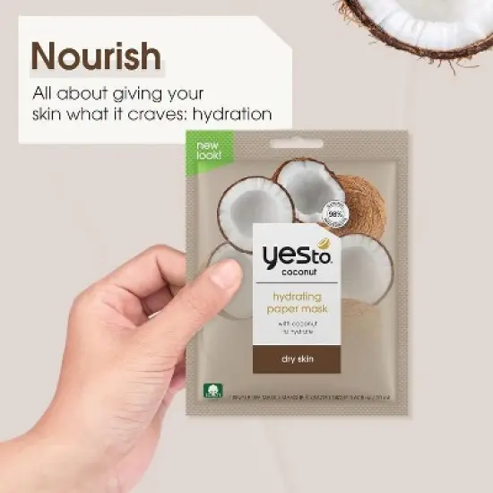 Yes To Coconut Hydrating Paper Mask with Coconut to Hydrate image {5}