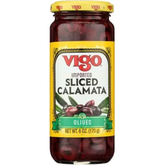 Vigo Sliced Kalamata Olives - 6 pack, 6 oz image {1}