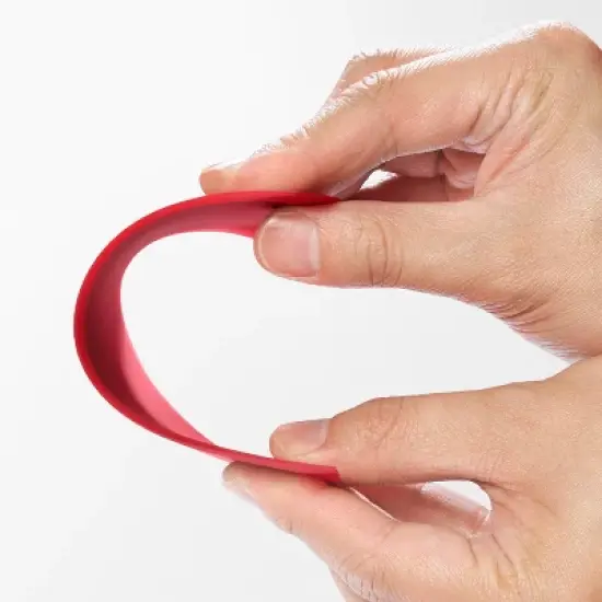 Cuisipro Flexible Silicone Bowl Scraper, Red image {4}
