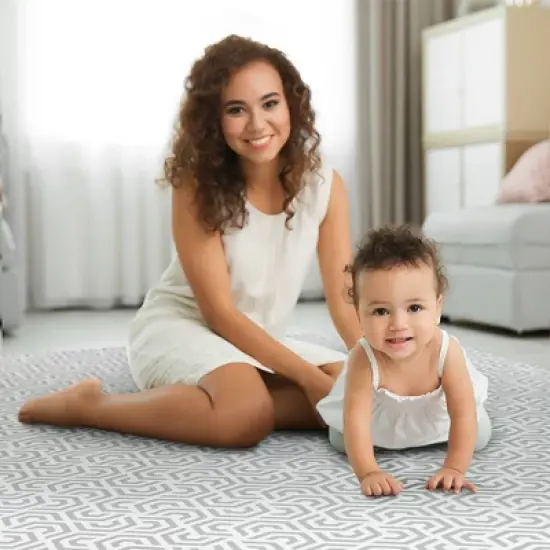 TCG Luxury Gelli Mat Playmat - Gray/White - 0-3 Years image {5}