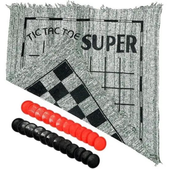 Giant Checkers 3-in-1 game with tic tac toe image {3}