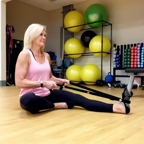 BodySport Static Stretch Strap &ndash; Durable Woven Stretch Strap with Loops for Yoga and Home Gym Exercises &ndash; For Pre- and Post-Workout Stretching &ndash; image {1}