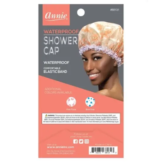 Annie International Shower Cap - Pink Floral image {2}