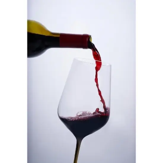 LEMONSODA Full-Bottle Premium Artisan Copper Wine Glasses (750 mL / 25 fl. oz) (Set of 2) image {4}