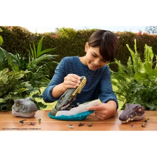 Jurassic World Rebirth Deluxe Mosasaurus Playset, 7 Interactive Features & Sound FX, 6 Micro Figures image {1}