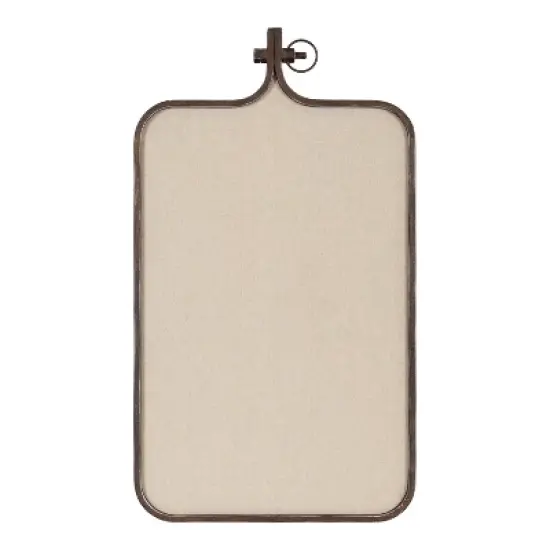 Kate and Laurel Yitro Metal Framed Fabric Pinboard, 20x35, Bronze image {3}