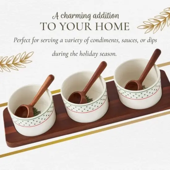 Spode Christmas Tree Polka Dot 7-Piece Condiment Set image {5}