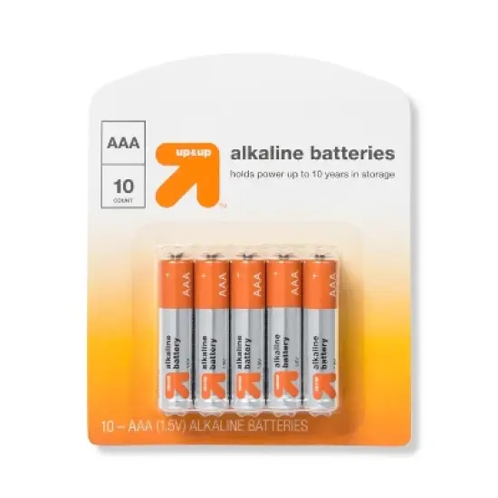 AAA Batteries - Alkaline Battery - up & up&trade; image {1}