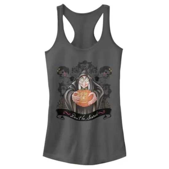 Junior's Snow White and the Seven Dwarves Evil Queen Pumpkin Racerback Tank Top image {3}