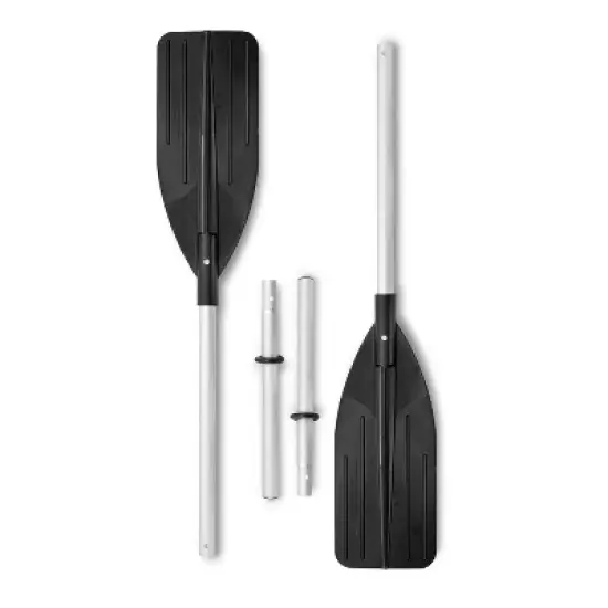 Intex 68370EP Challenger 3 Inflatable Raft Boat Set With Pump And Oars, Blue image {3}